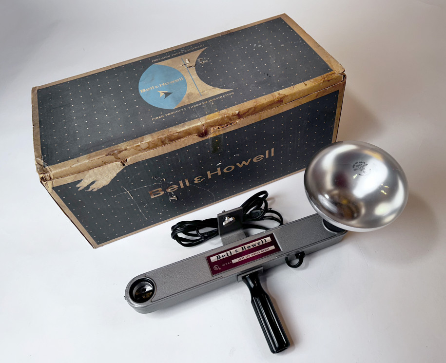 Vintage Bell & Howell Light for Indoor Movies w/ Original Box Tested Works Movie