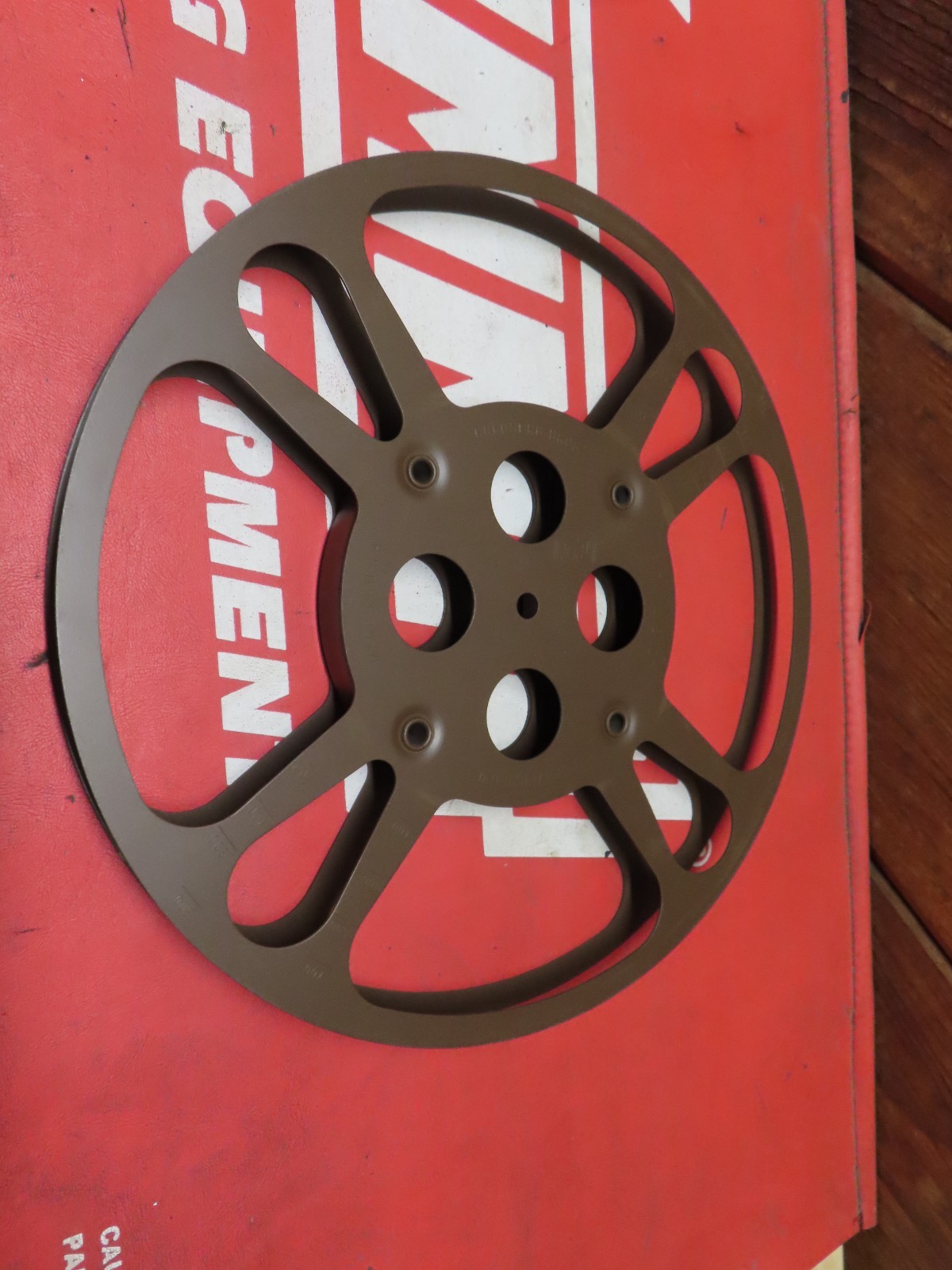 Goldberg Bros. Metal Film Reel & Canister 16mm 10.5” & Darkroom book