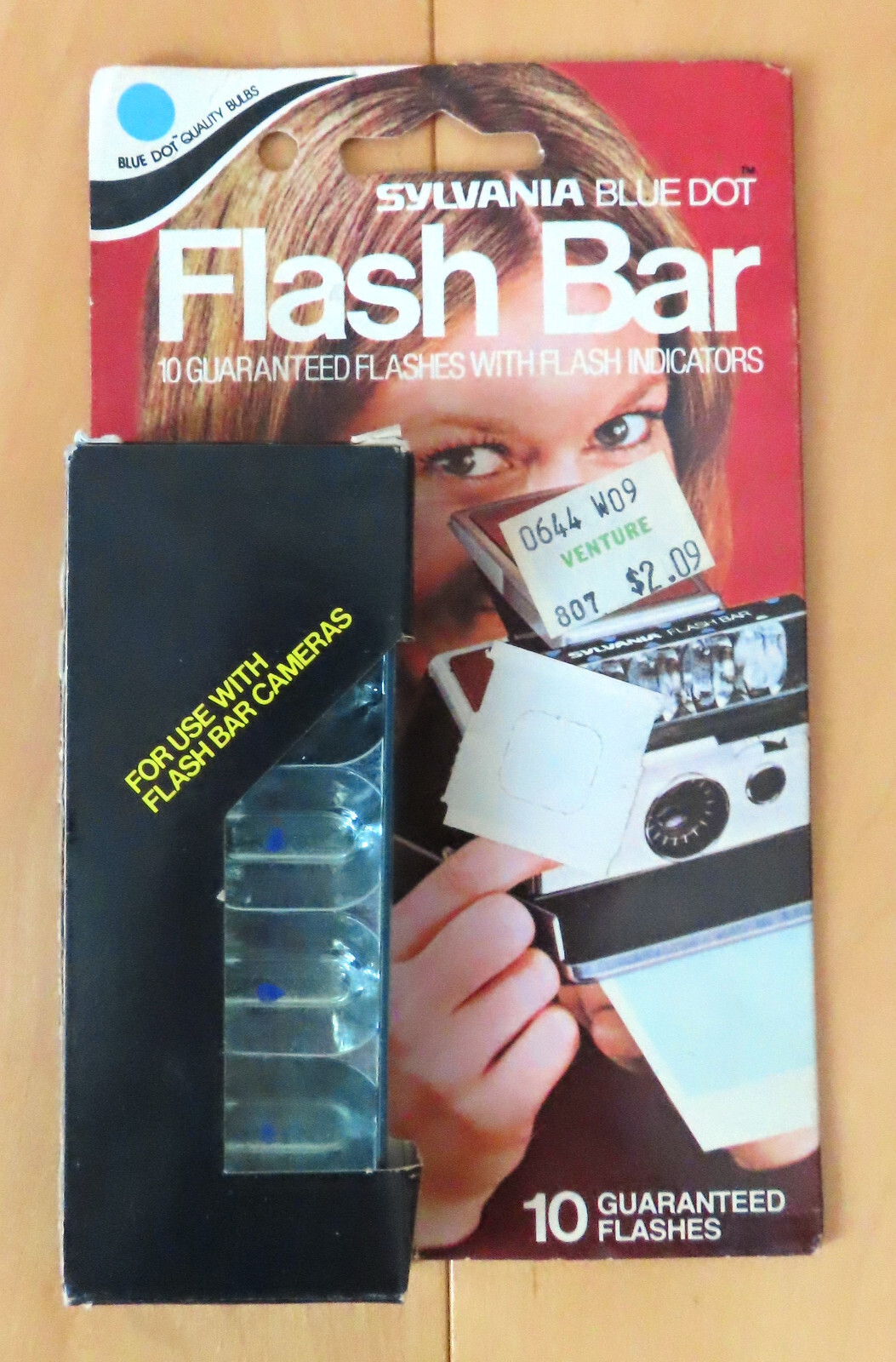 NIP VTG 1980s/1990s GTE Sylvania Blue Dot Flash Bar w 10 Flashes
