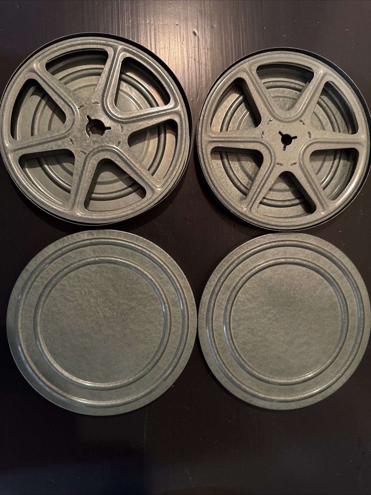 Vintage 5mm Film Reel 5 Inch Set Of Two