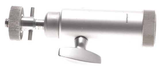 LEITZ SILVER CHROME TRIPOD BALL HEAD TILTING JOINT LEVELING CAMERA ADAPTER USED