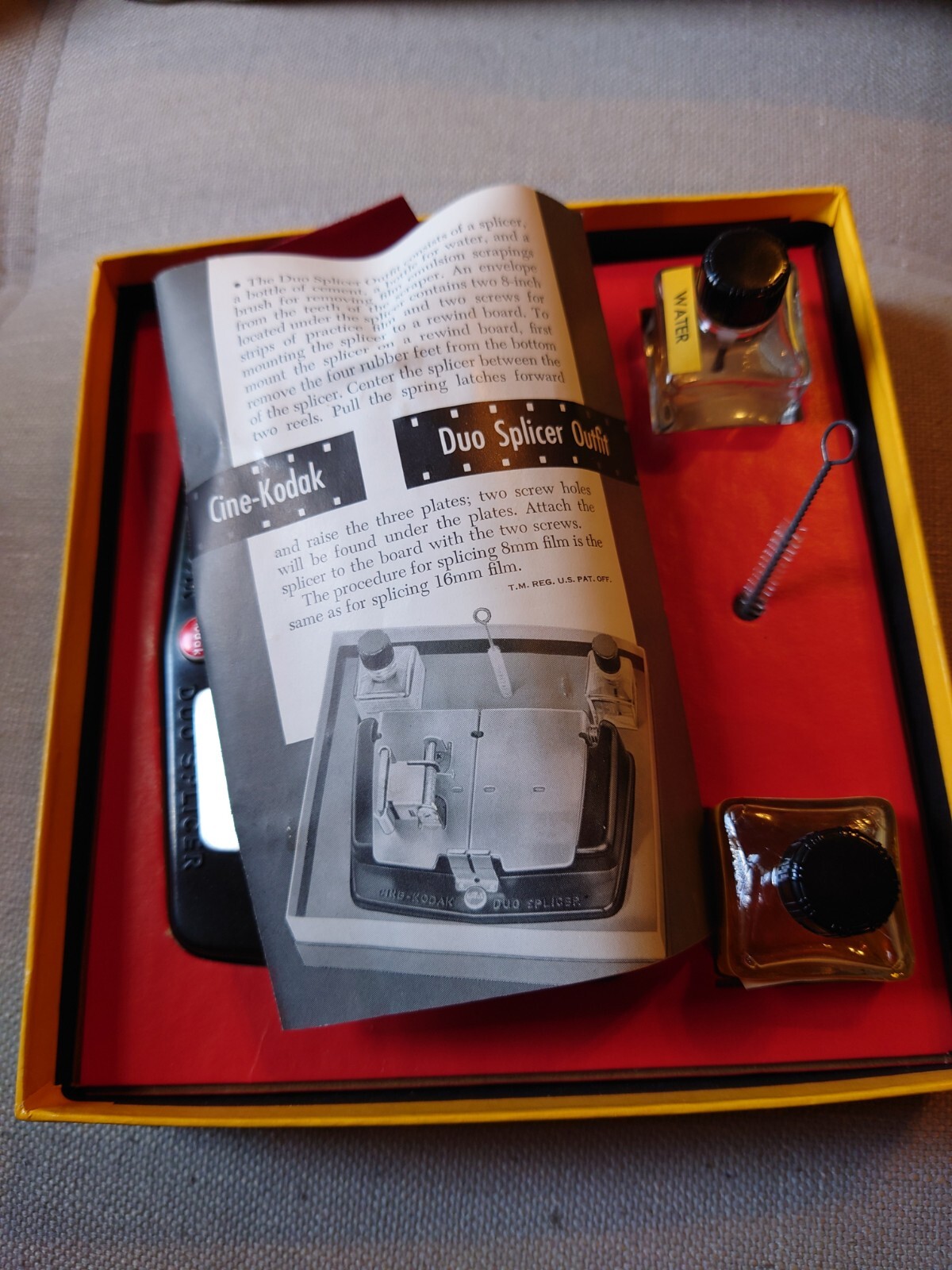 Vintage Cine-Kodak Duo Splicer Outfit, 8mm & 16mm, In Original Box Package Retro