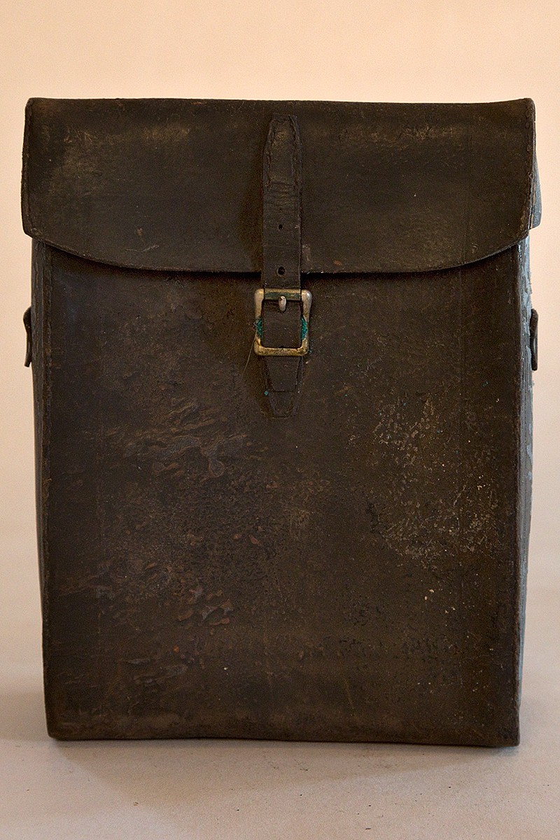 OLD Vintage Black Leather Camera Case 10X8X3.5 for View Camera…Kodak?