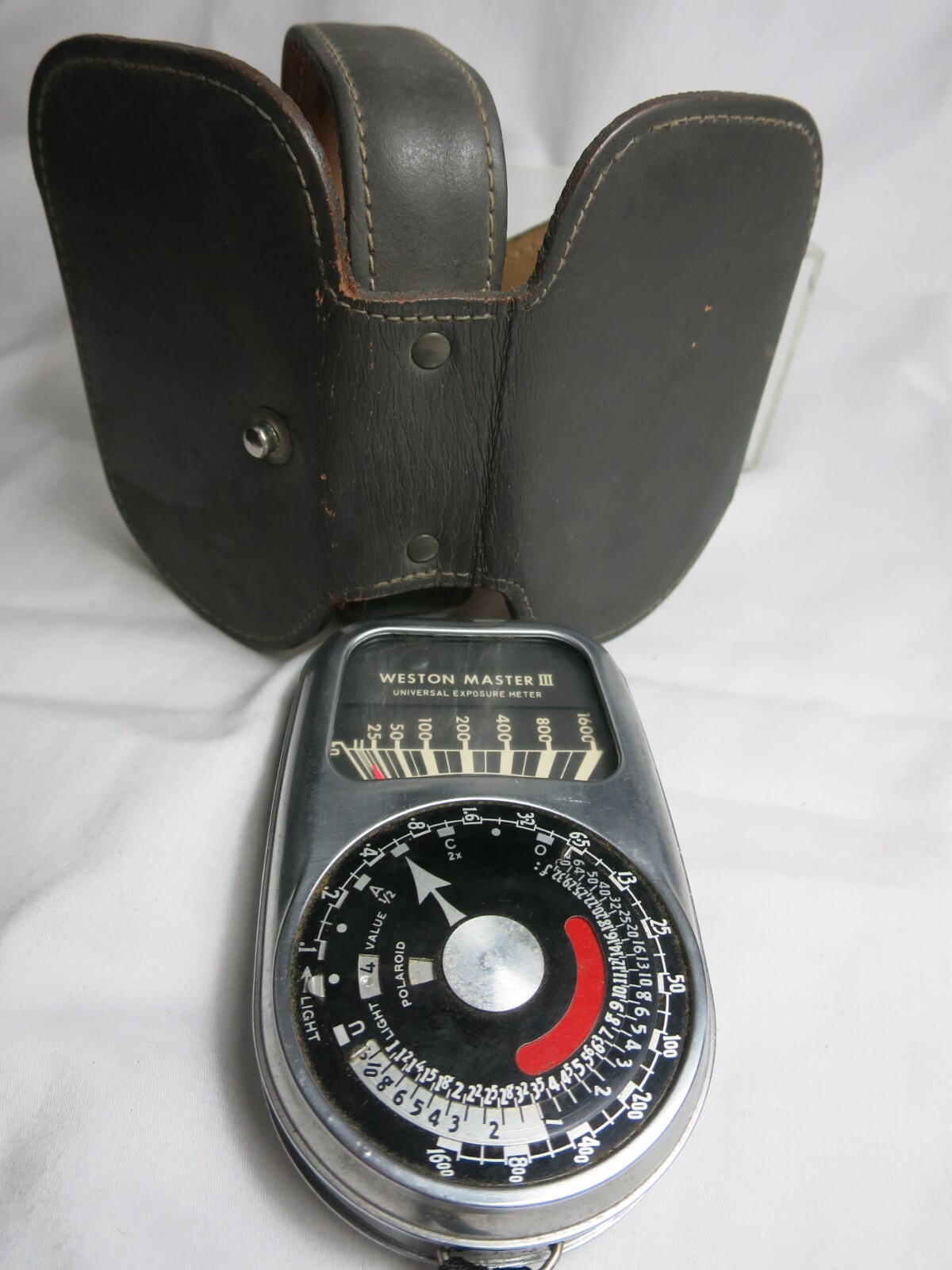 Weston Master III Vintage Photography Universal Exposure Meter Model 737 Leather