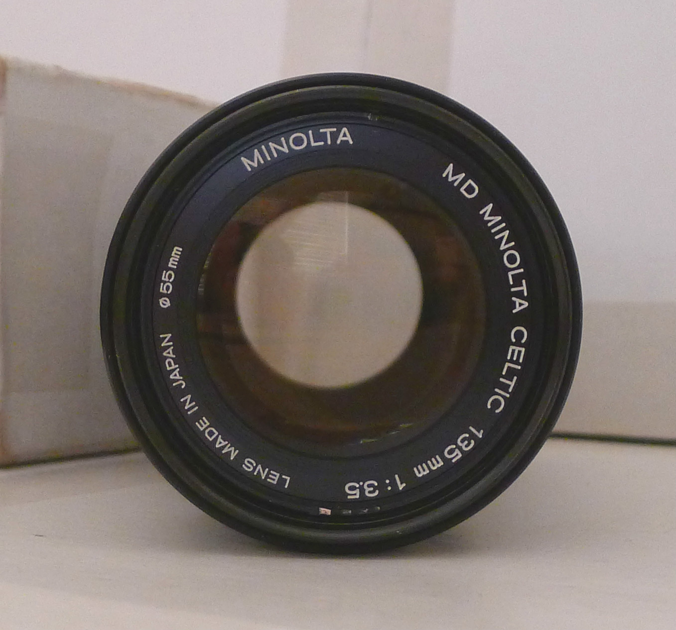 Minolta MD Celtic 135mm 1:3.5 Lens 55mm +End Caps- Japan TESTED