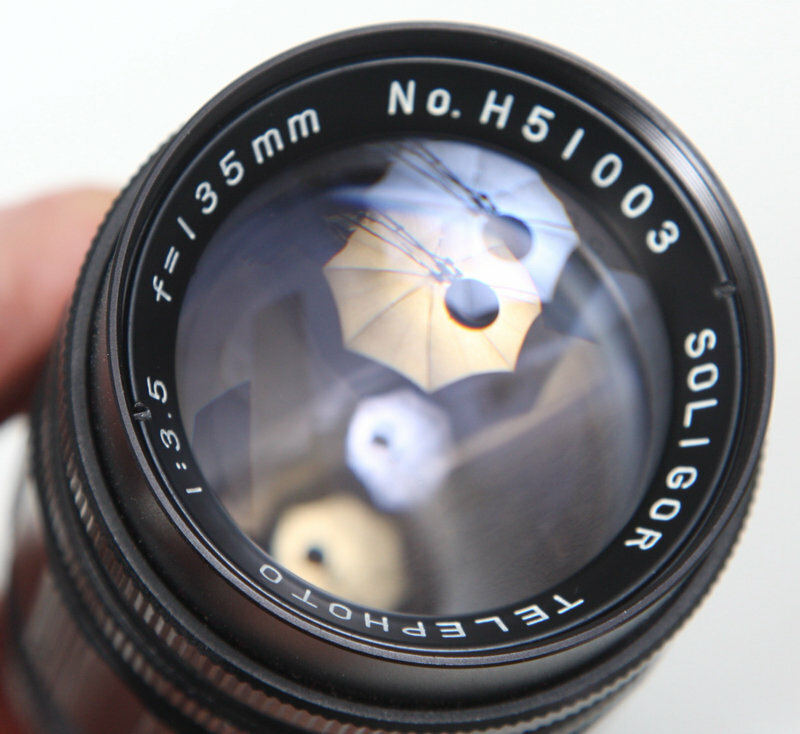 M42 Soligor 135mm f3.5 Lens, preset for camera, Komine