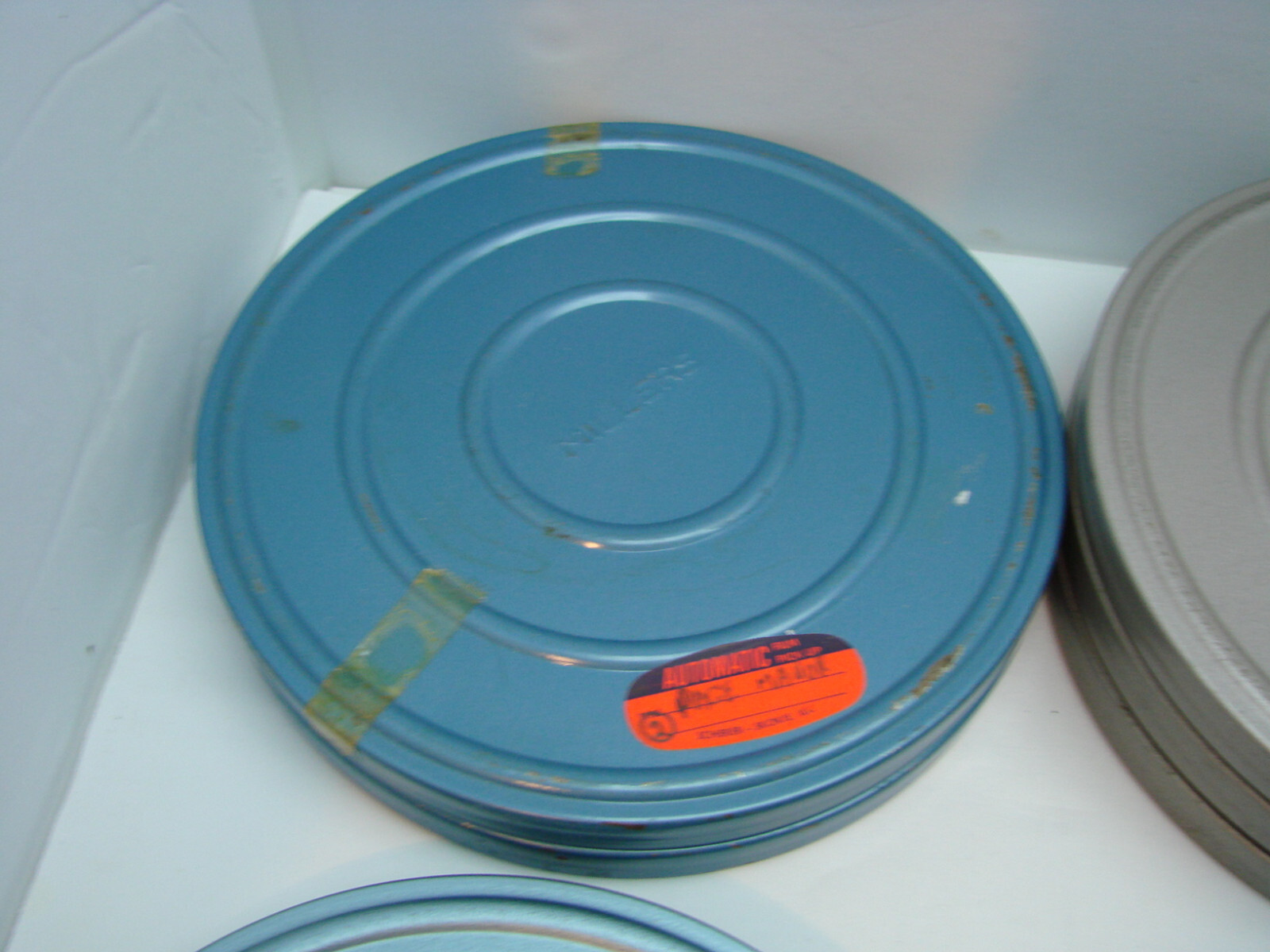 Vtg Dual 8mm 7” Metal Movie Film Reel Cans Only No Reels Fox Furrs Your Choice