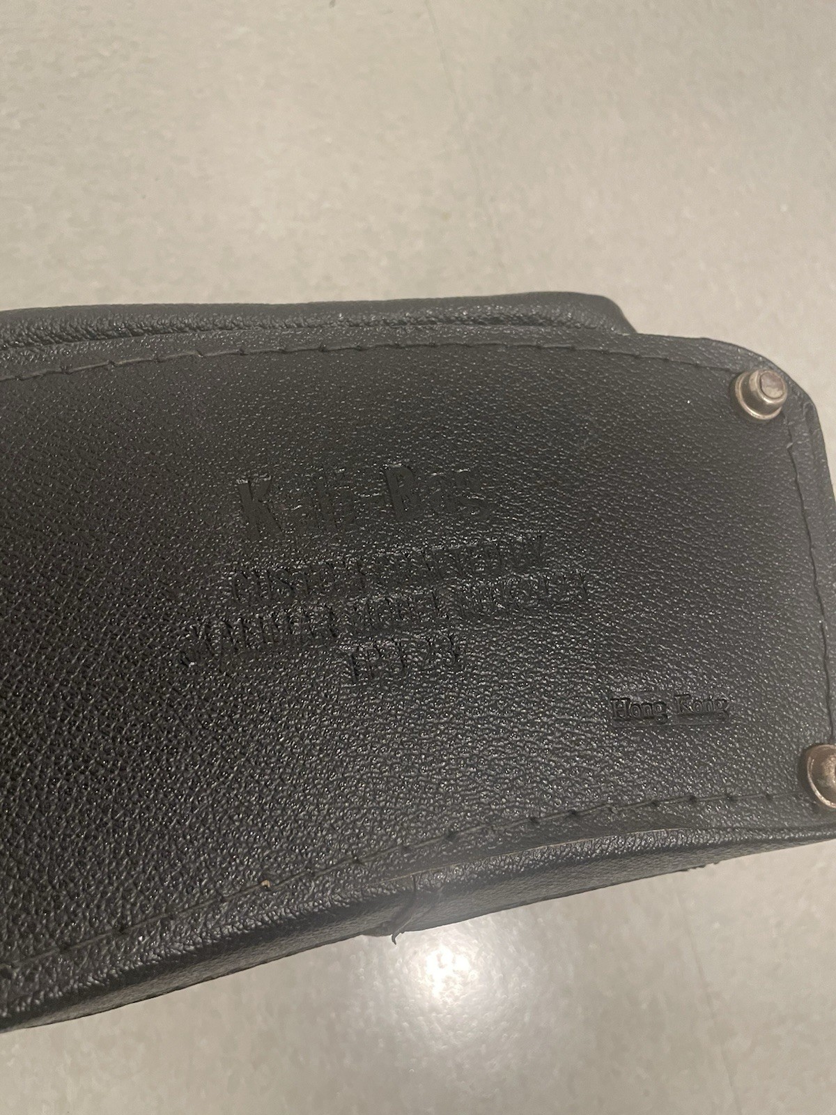 Kalimar Kali Bag Camera Black Leather Tweed Case Bag Rare Vintage