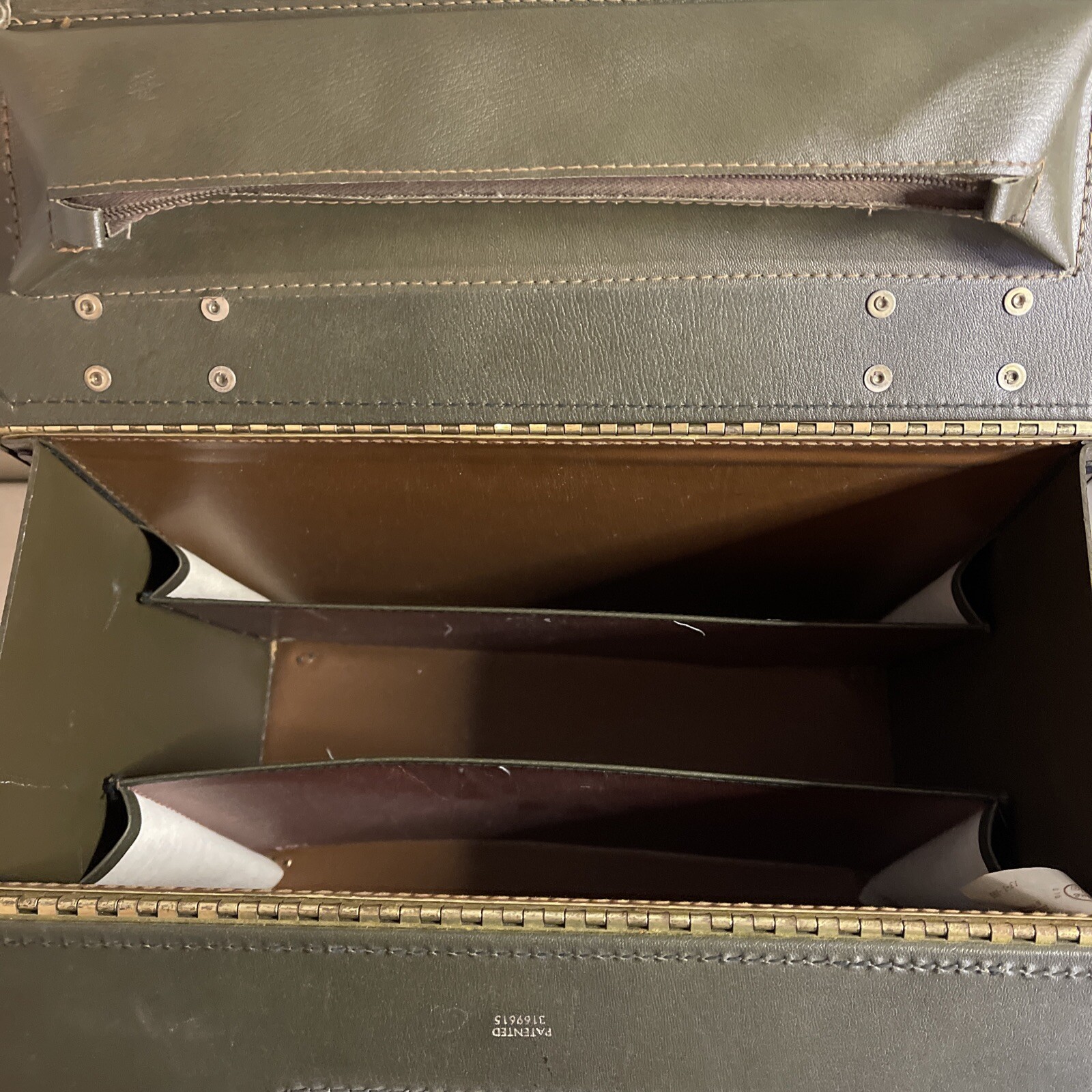 Vintage Del MonteSoftone Tufide Faux Leather Vinyl Coated Locking Carrying Case