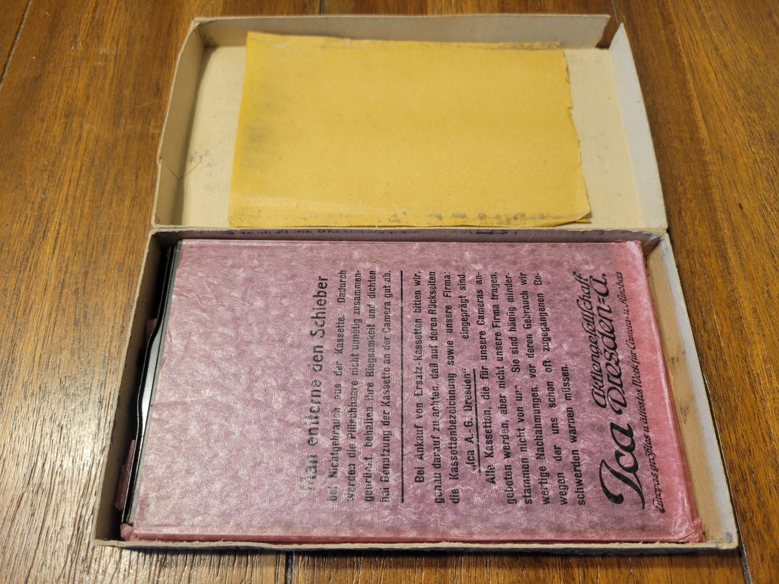 Ica AG Dresden Photgraphic Plate Cartridges – Early, Numbered Set of 3 in…