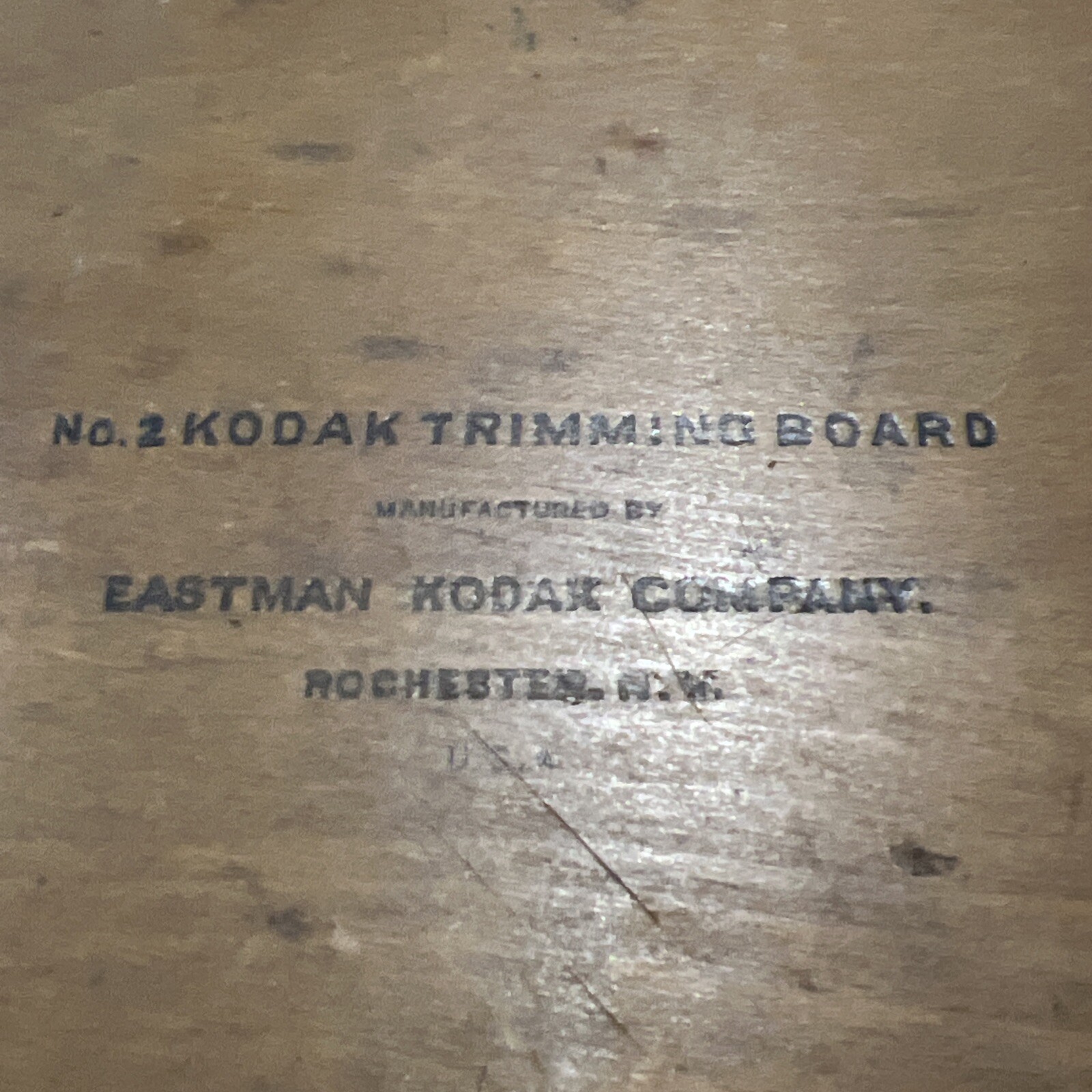 Vintage Eastman Kodak No. 2 Trimming Board Rochester NY USA Photography Advert.