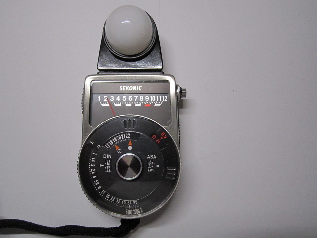 SEKONIC PRO EXPOSURE LIGHT METER for BOLEX 16MM MOVIE CAMERA WORKING BEAUTY!