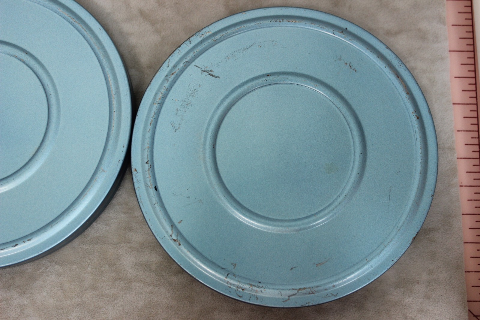 8 mm Reels and Canisters Compco 200 Feet Empty Blue Lot of 4