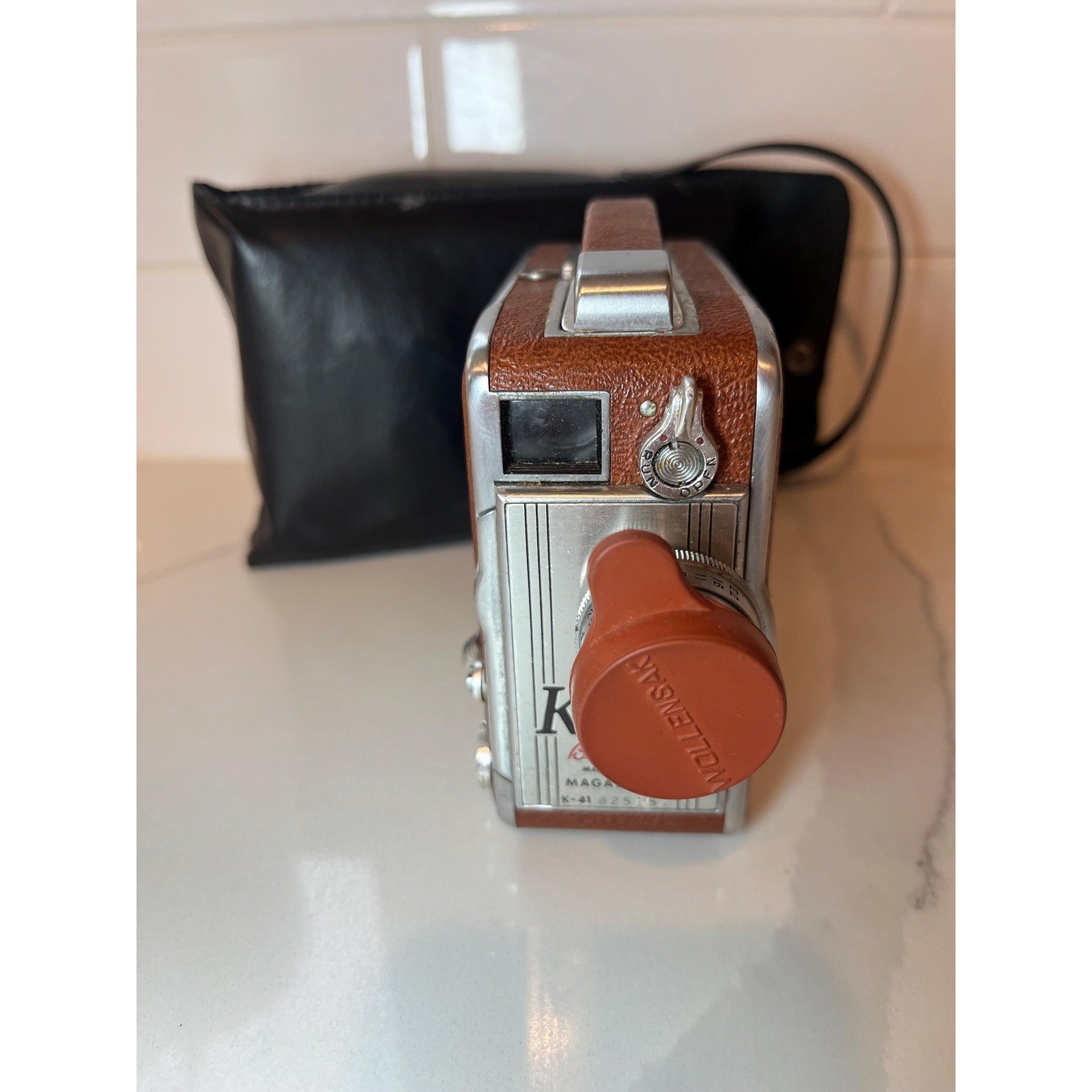 Vtg Movie Camera 8mm Keystone K-41 Bel Air 82515 Magazine 8 Leather Body Case