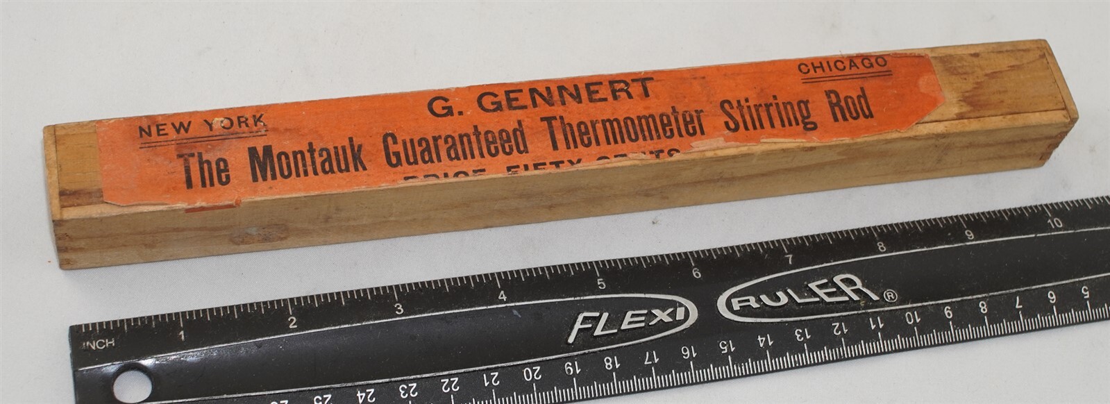 G. Gennert The Montauk Guaranteed Thermoometer Stirring Rod in Original Box