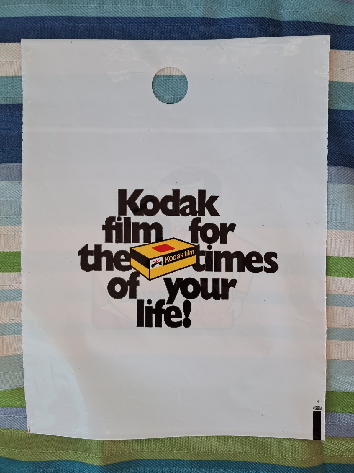 Vintage Color Film Processing Plastic Tote Bag Movie Prop Lot Of 5