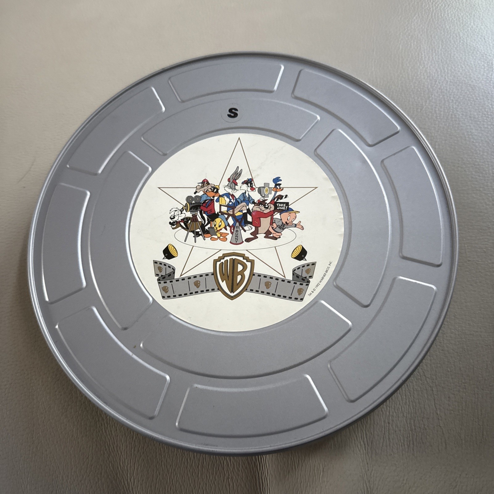 WB Warner Brothers Cartoon Characters Film Reel Aluminium Case Small