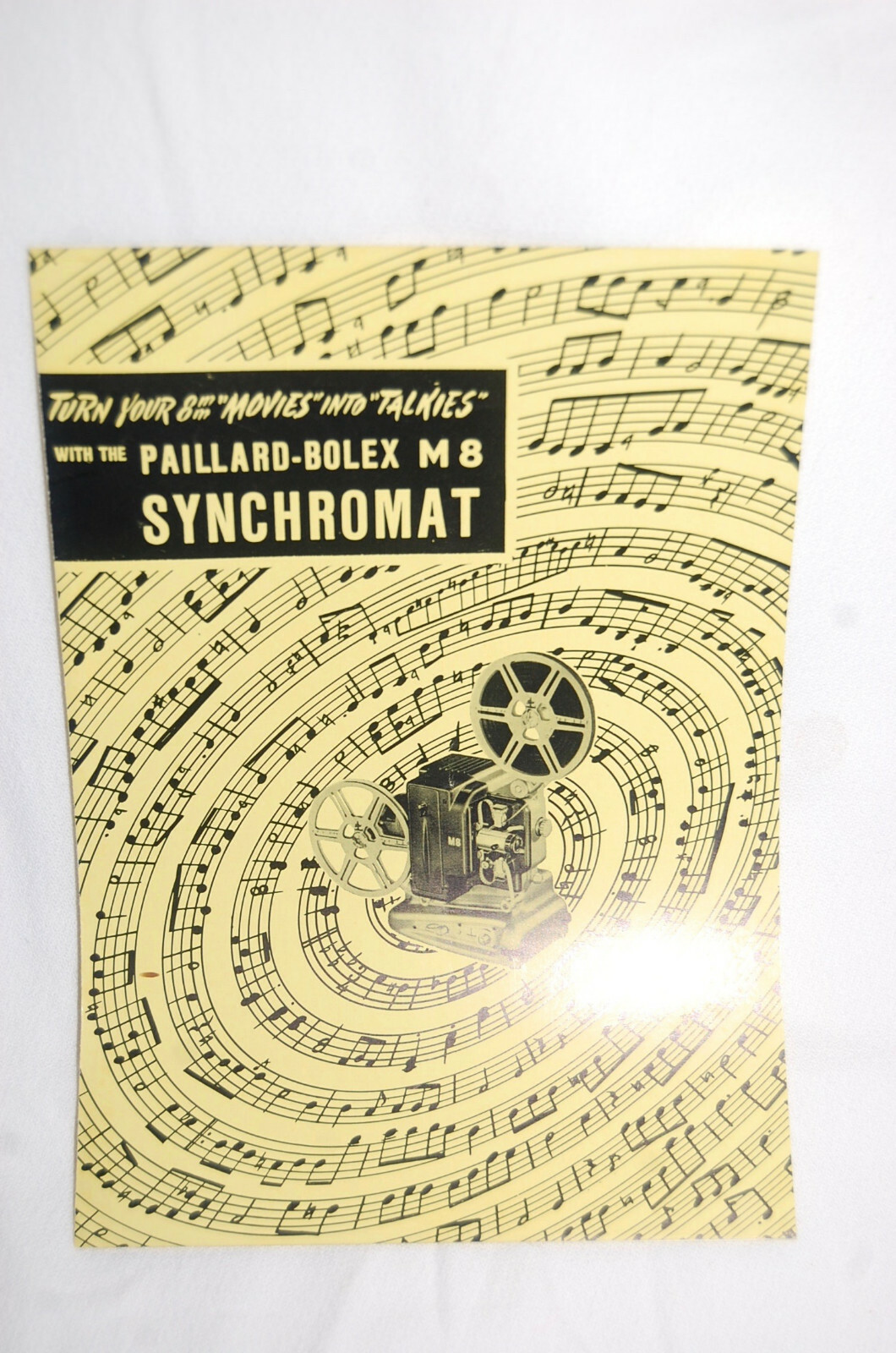 NOS! Original Bolex Synchromat for M 8 Projector Sales Brochure, Advertisement