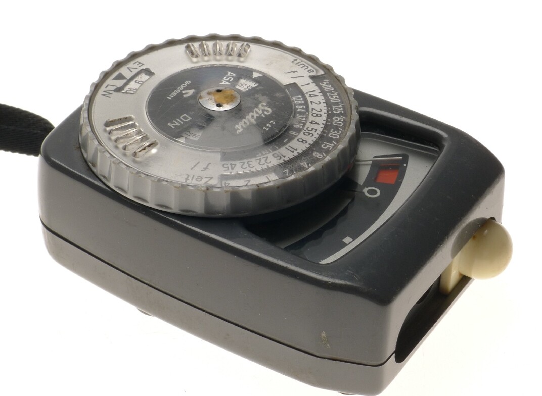 Gossen Sixtar cds exposure meter cinematography original leather pouch untested