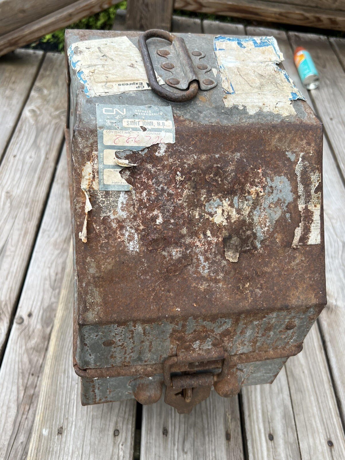 Goldberg Bros MGM Film Canister Reels Carrying Case Vintage 35mm 15″ Decor