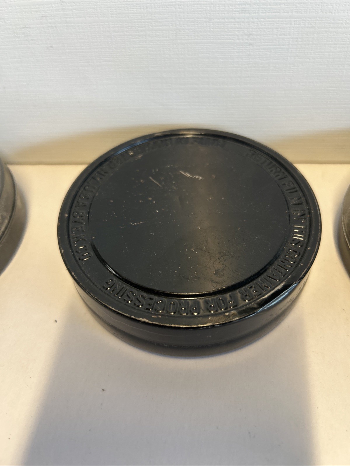 Vintage Lot Of 3 Empty Film Tins No Reels Small 3.5”