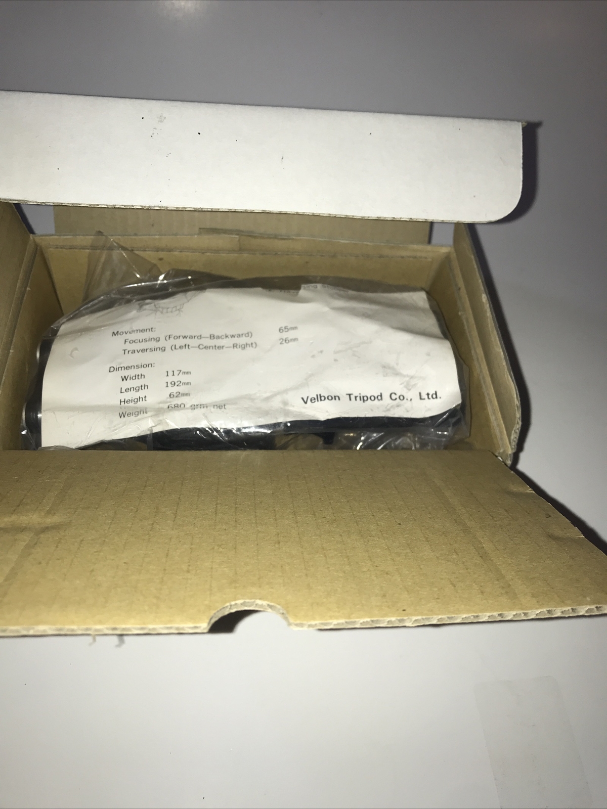 [Top MINT in Box] Velbon Macro Slider Focusing Stage Tripod Head Rail From JAPAN
