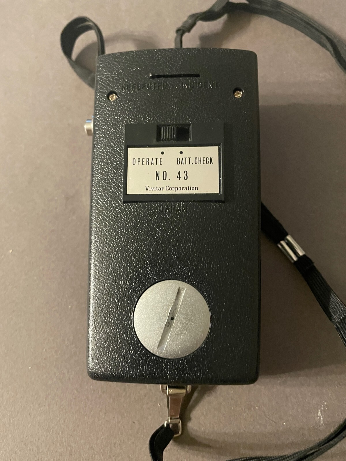 VINTAGE VIVITAR MODEL 43 CDS LIGHT EXPOSURE METER WITH CASE & BOX (NO MANUAL)