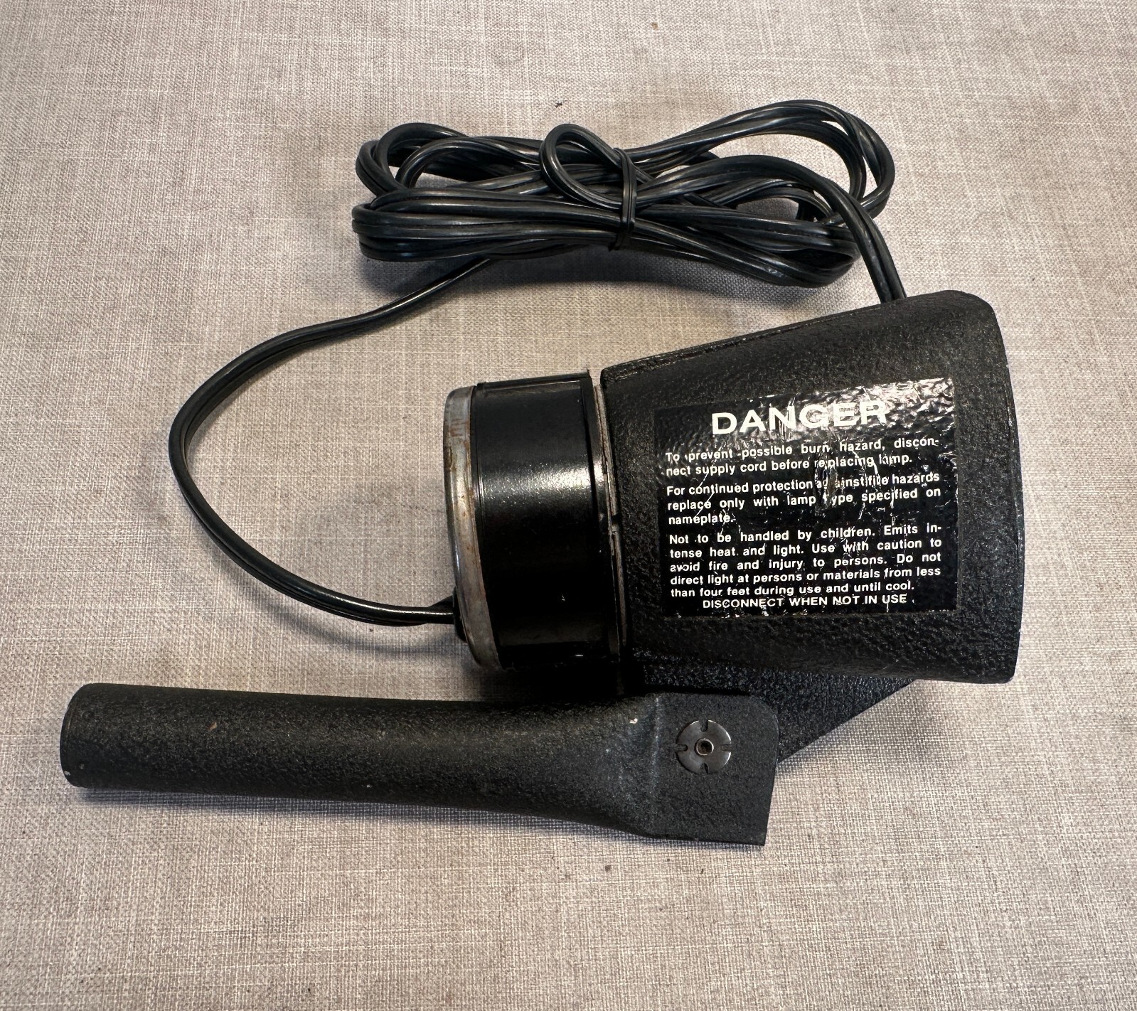 Vintage Harwood XR1 BRIGHT Incandescent Camera 650W Movie Light, WORKS! dvy lamp