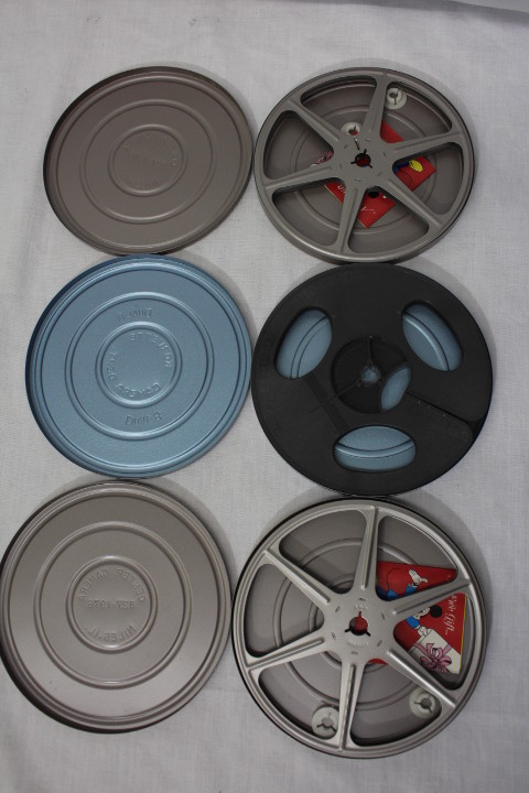 3 NOS Scherer 8mm Metal Film Reels NEW OLD STOCK Film Reel And Can Set 400 Ft