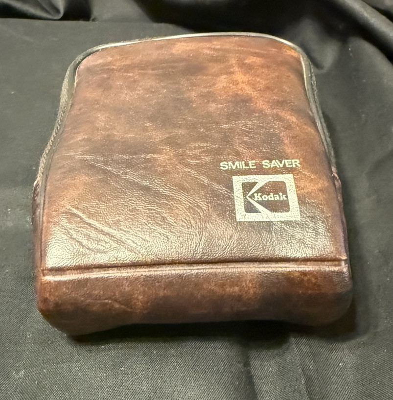 Vintage Camera Case Kodak 1970’s Plush Interior Camera Carrier W/ Instamatic 10
