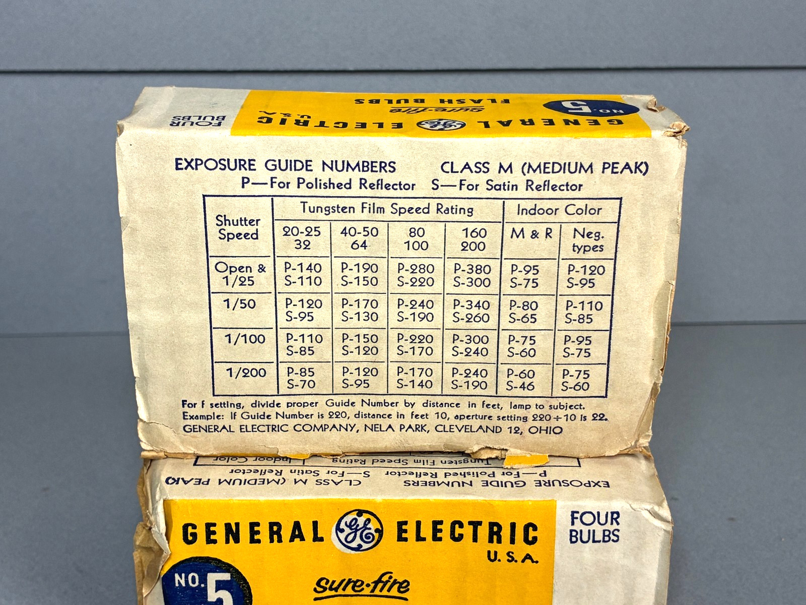 Vintage GE GENERAL ELECTRIC Sure Fire #5 Flashbulbs ~ New Old Stock ~ 8 Bulbs