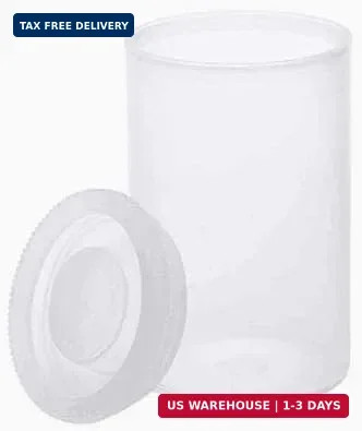 20 PCS Clear Plastic Film Canisters with Lids，35mm CaliberEmpty Camera Reel Cont