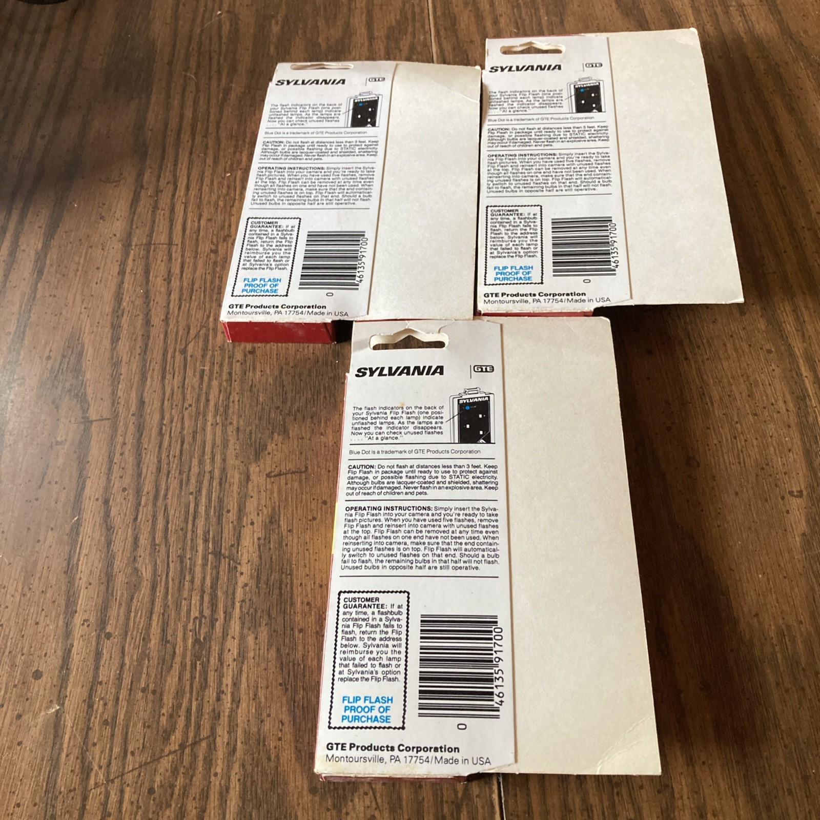 LOT OF 3 VINTAGE SYLVANIA SUPER FLASH BAR 10 COUNT BOXES NIB (total 30 Flashes)