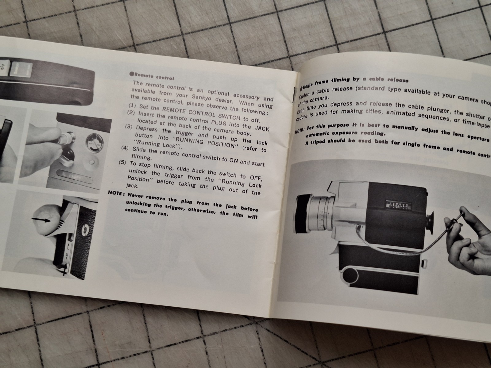Vtg JC PENNEY SUPER 8 MOVIE CAMERA 6to1 Zoom by Sankyo Instruction Manual
