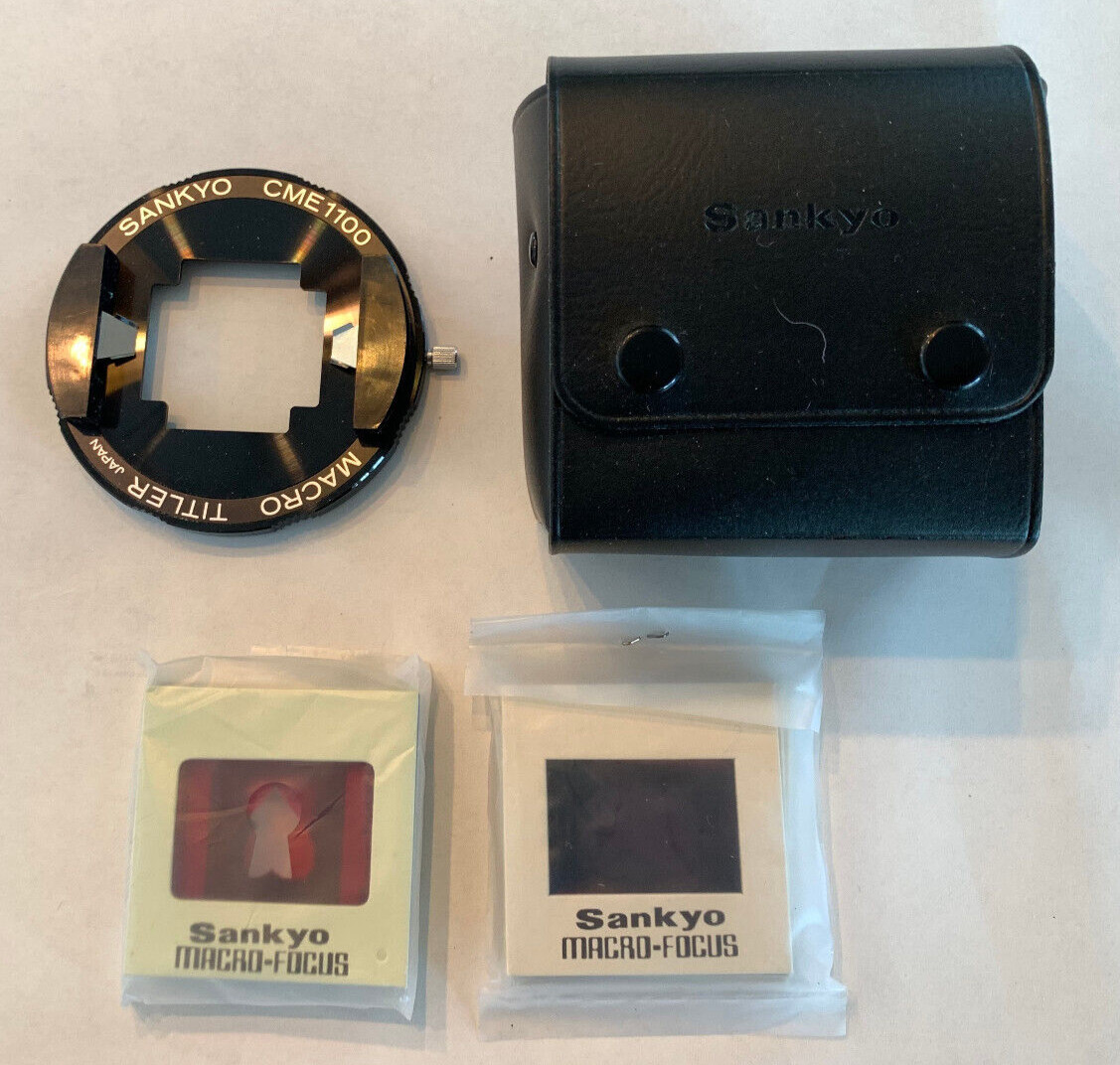 VTG SanKYO Macro Titler For LXL255 With 9 Macro Filters Carrying Case NEW