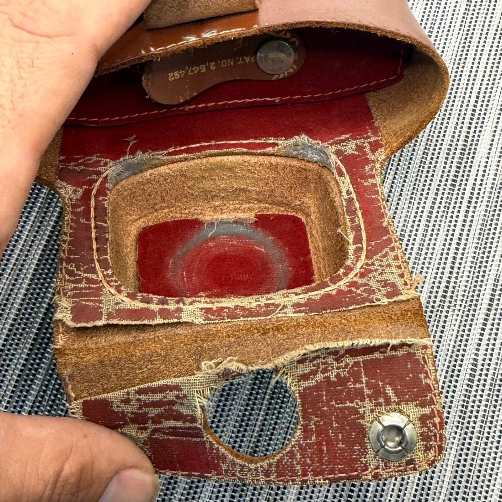 Vintage Ansco Leather Camera Case and Filter Wallet with UV 16 Kodak Filters