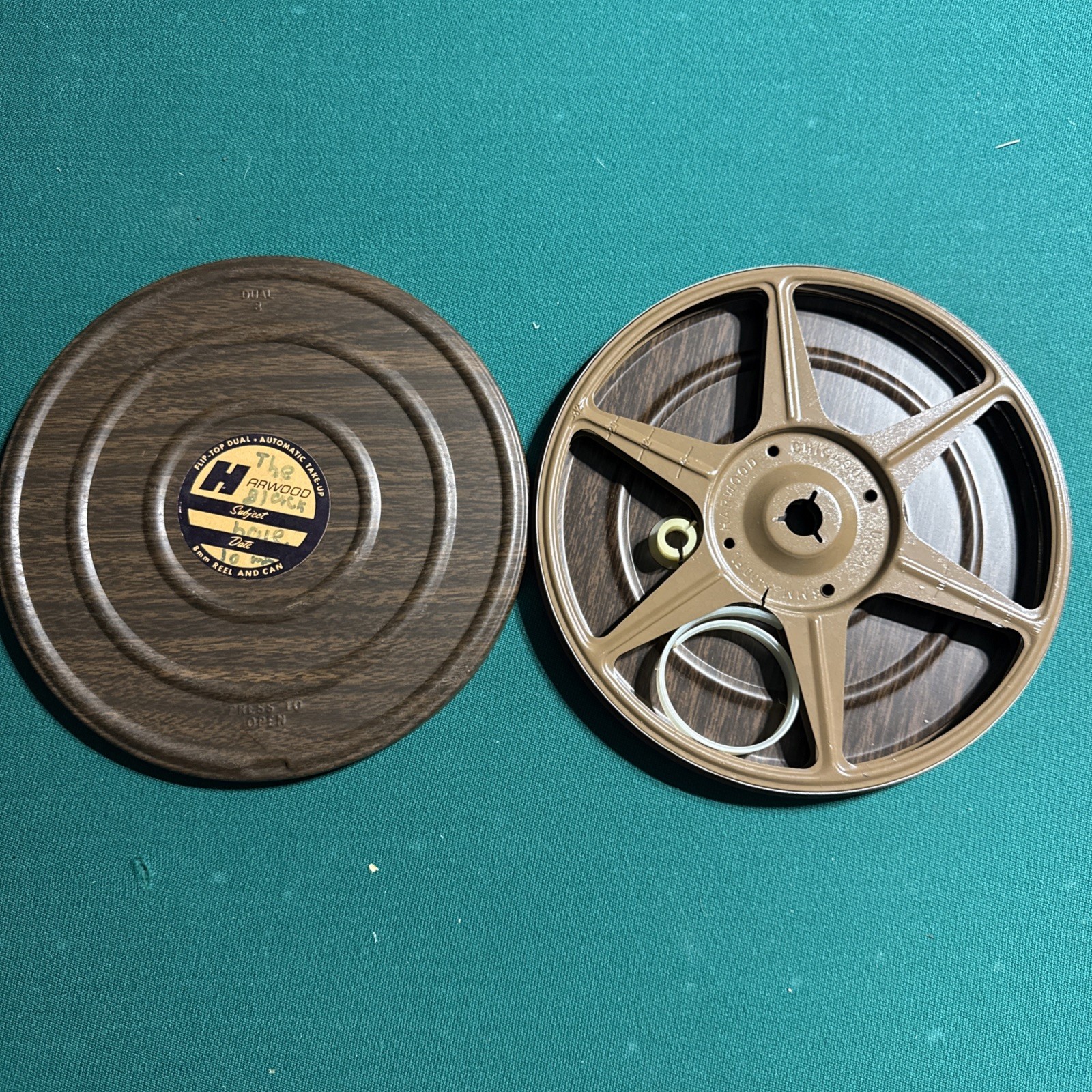 Vintage Harwood 8mm Metal Film Tin with 7″ Reel.