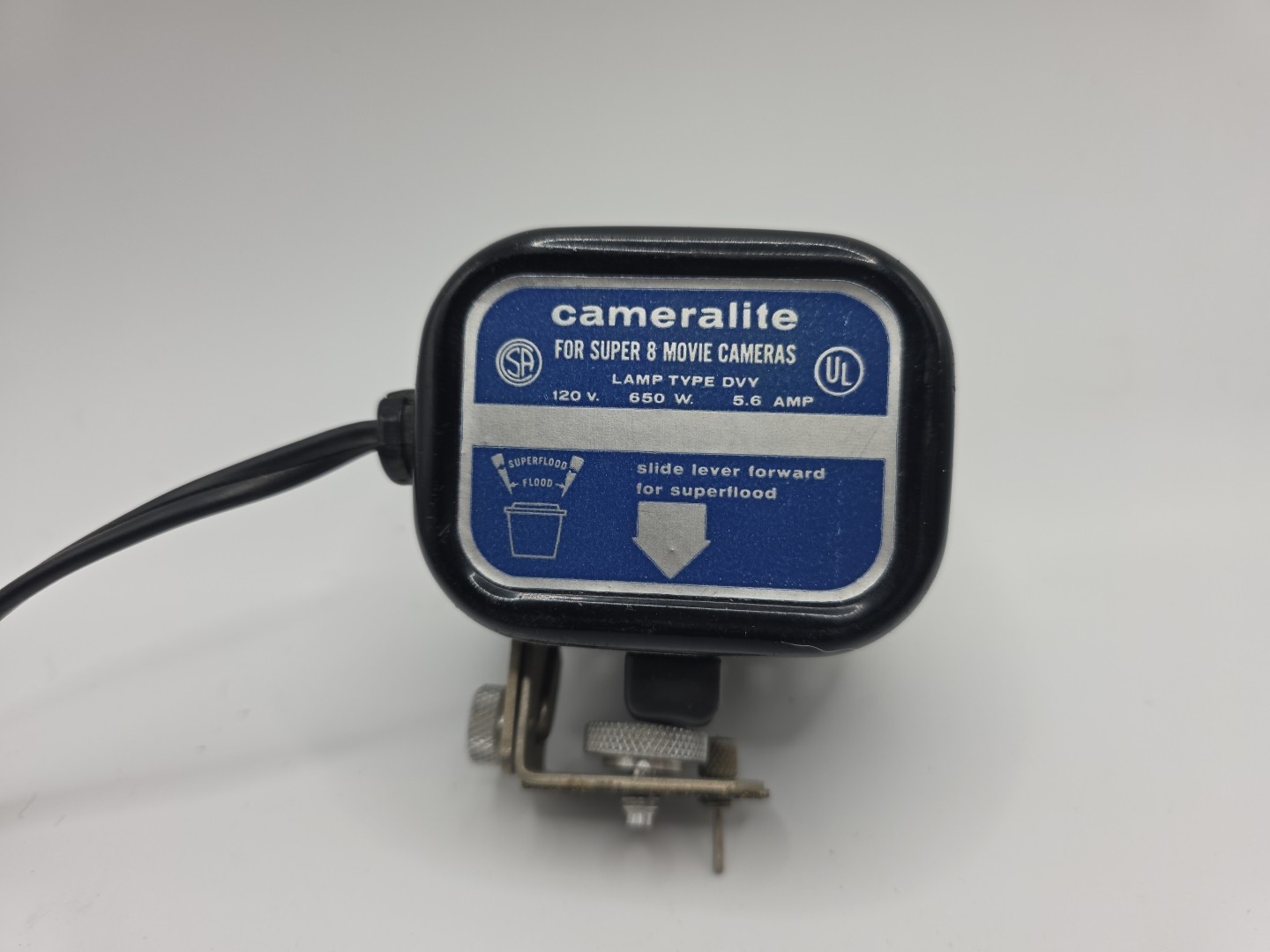 Vintage Cameralite Acme?-Lite Movie Camera Light For Super 8