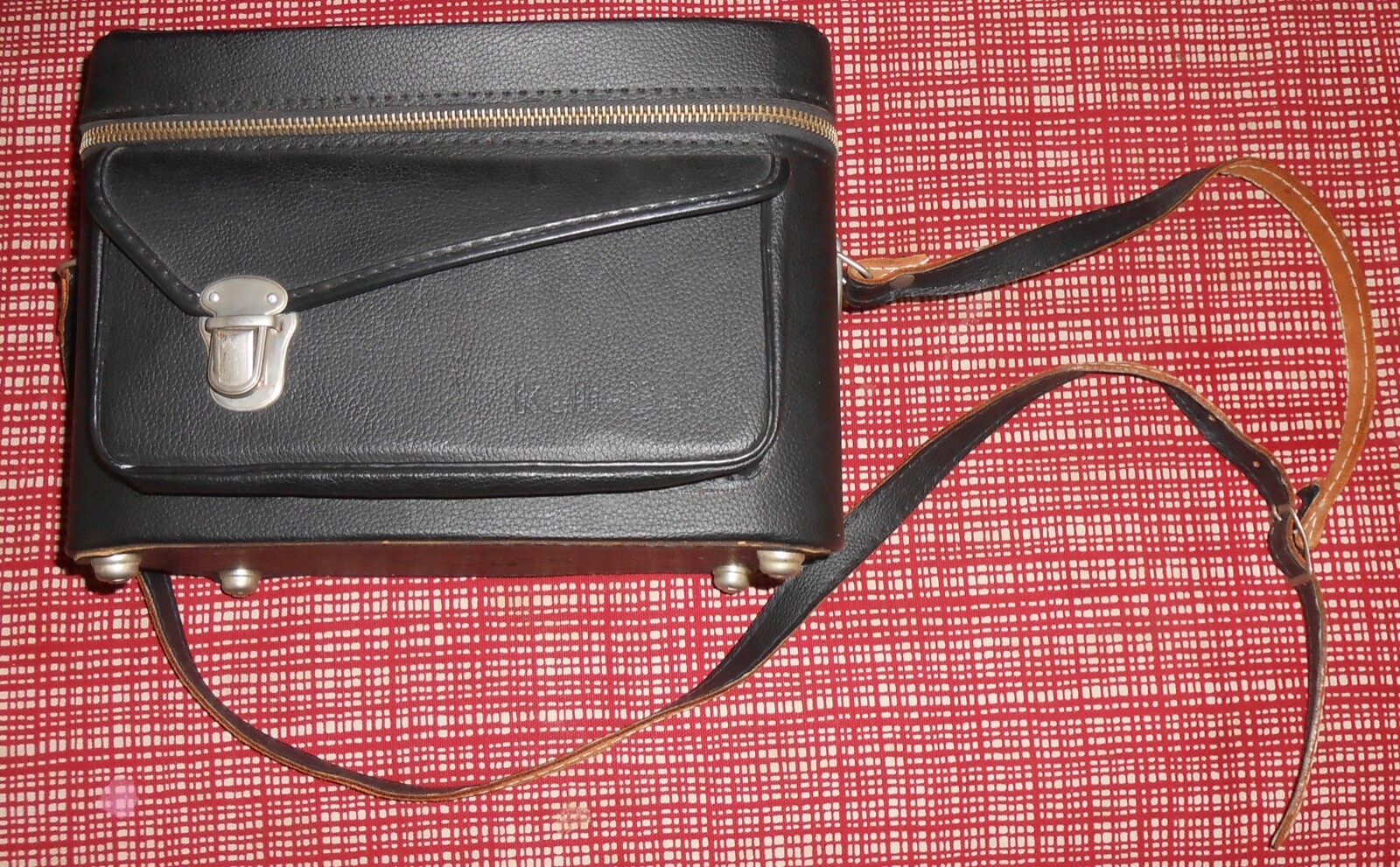 Vintage JAPAN Leather Camera Kali-Bag With Shoulder Strap