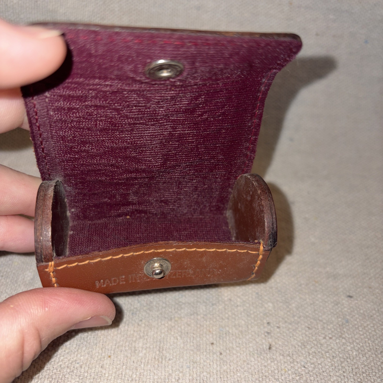 Original Kern Paillard Leather LENS CASE Switzerland