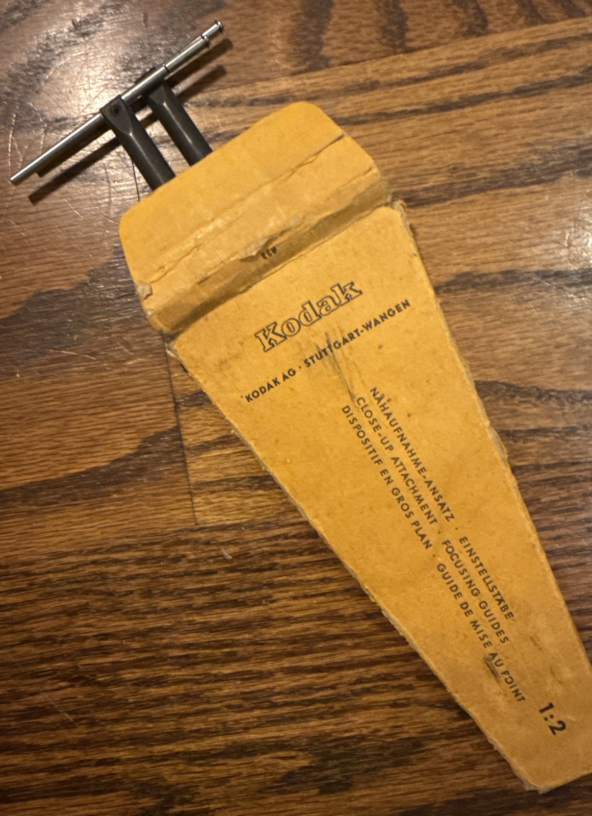 Kodak Retina Camera Close-Up Attachment Focusing Guides- 1:2, 1:3