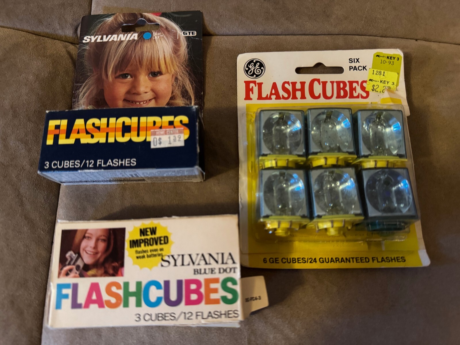 Flash Cube Lot of 11, Various Brands