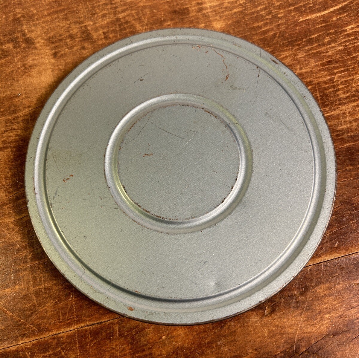 Vintage Macy’s Camera Dept. Reel Can Metal 6″ Film Canister Container New York