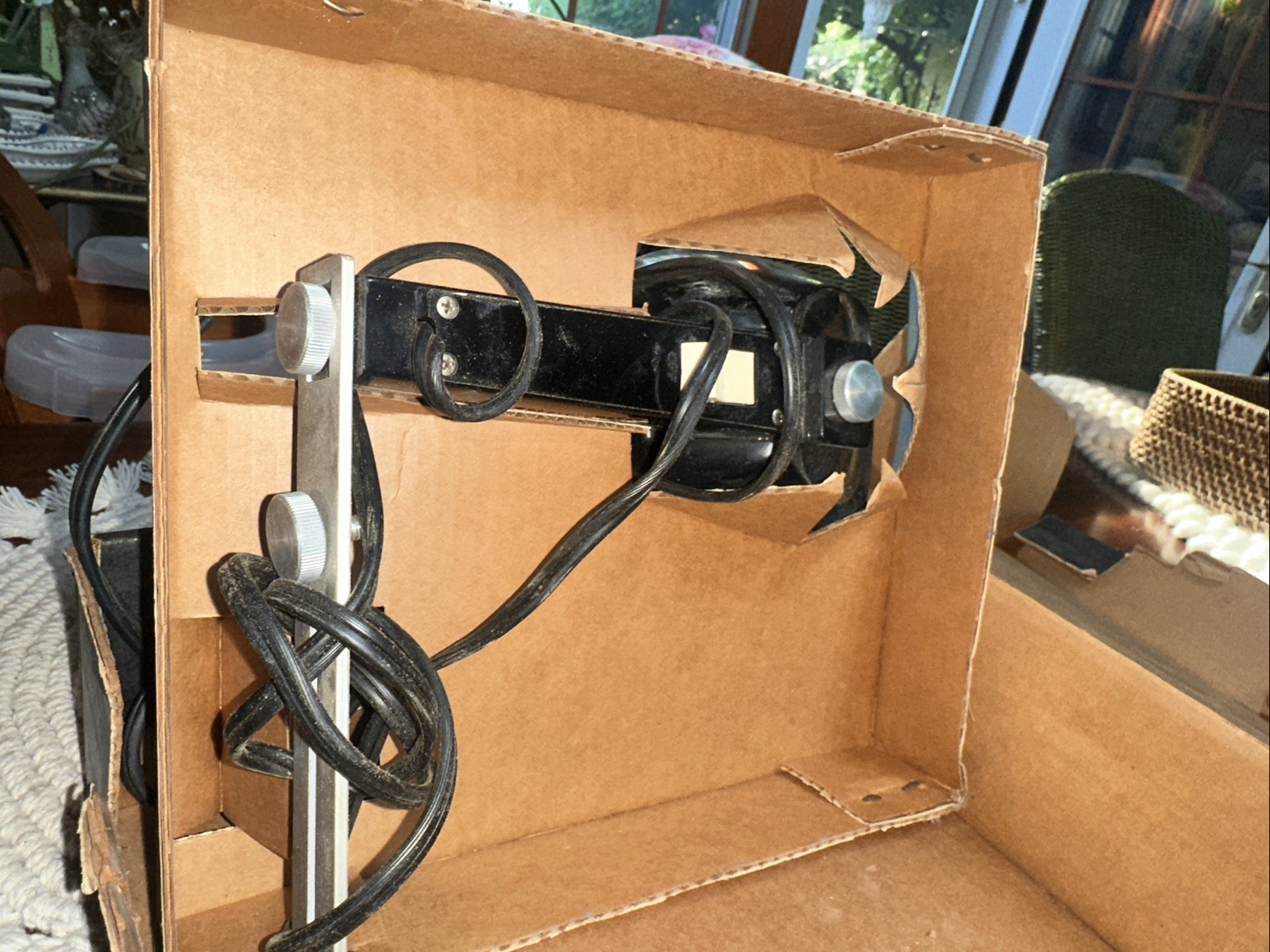 Vintage Westinghouse Deluxe 77 Beam Movie Light Camera Box Retro F9
