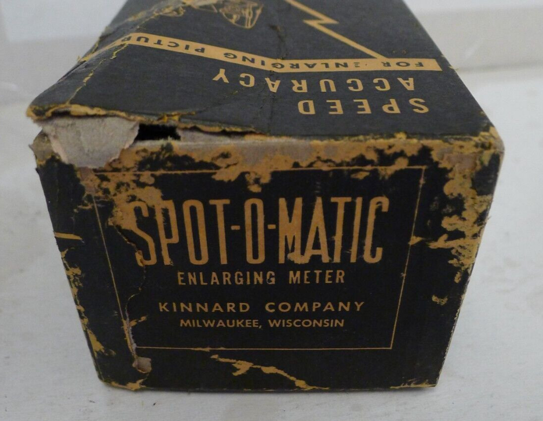 Kinnard Spot-O-Matic Enlarging Meter with Box & Instructions Vintage – UNtested
