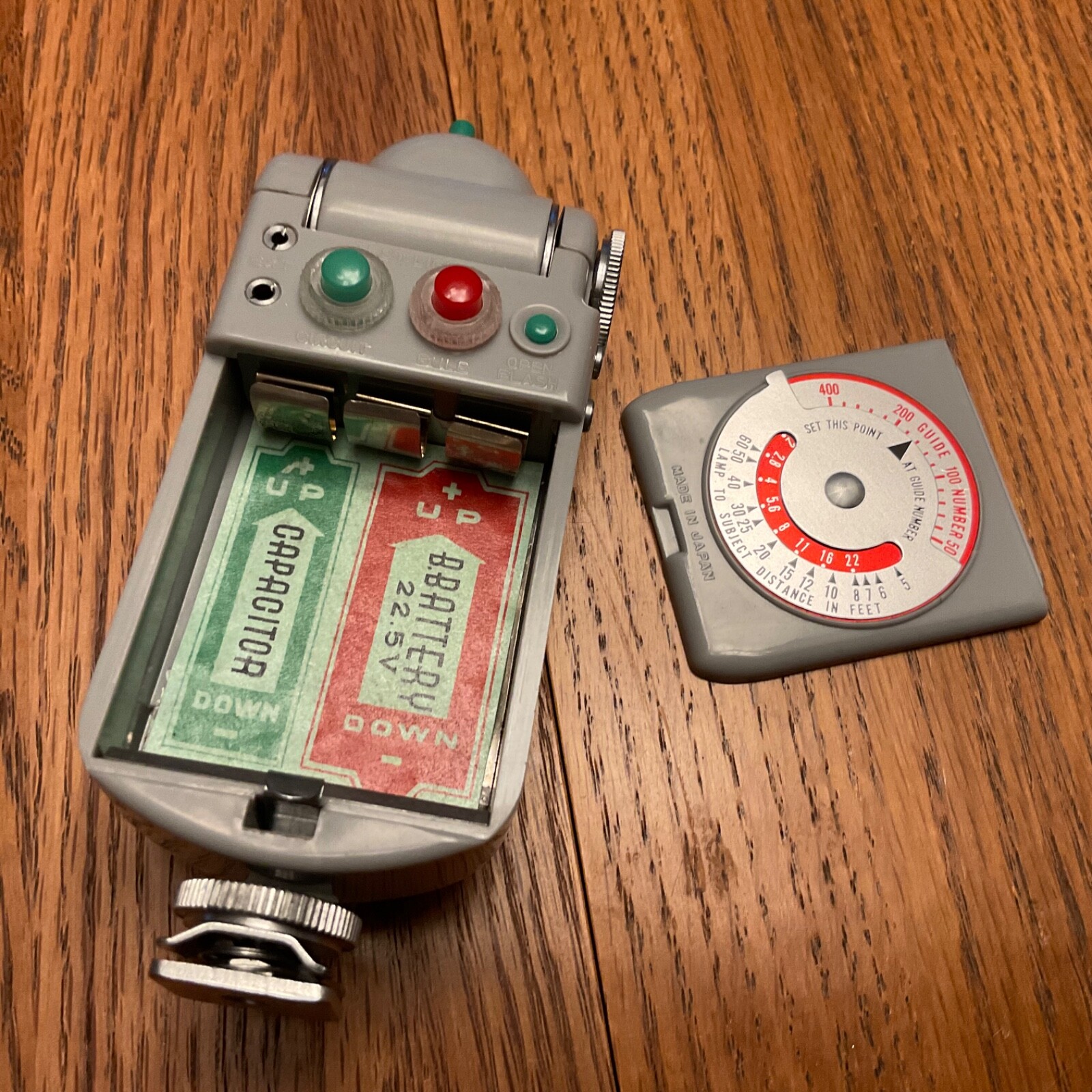 Vintage All-Mite Camera Flash Unit Collapsible Fan Style