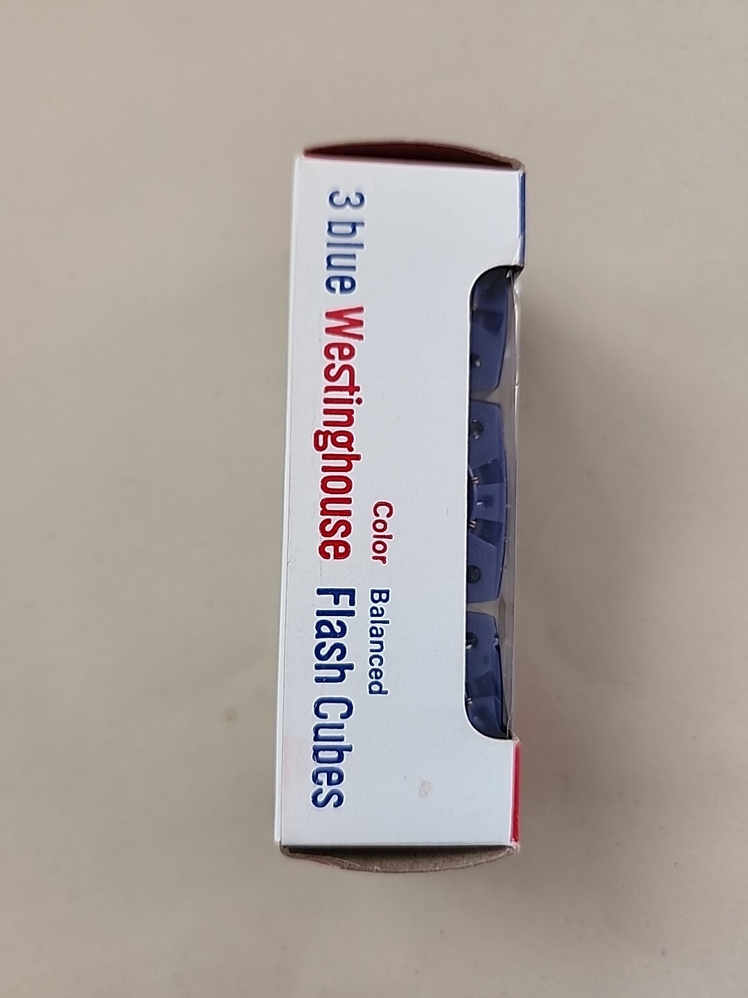 Westinghouse 3 Cubes 12 Flashes Blue Flash Cubes (B15) New Old Stock