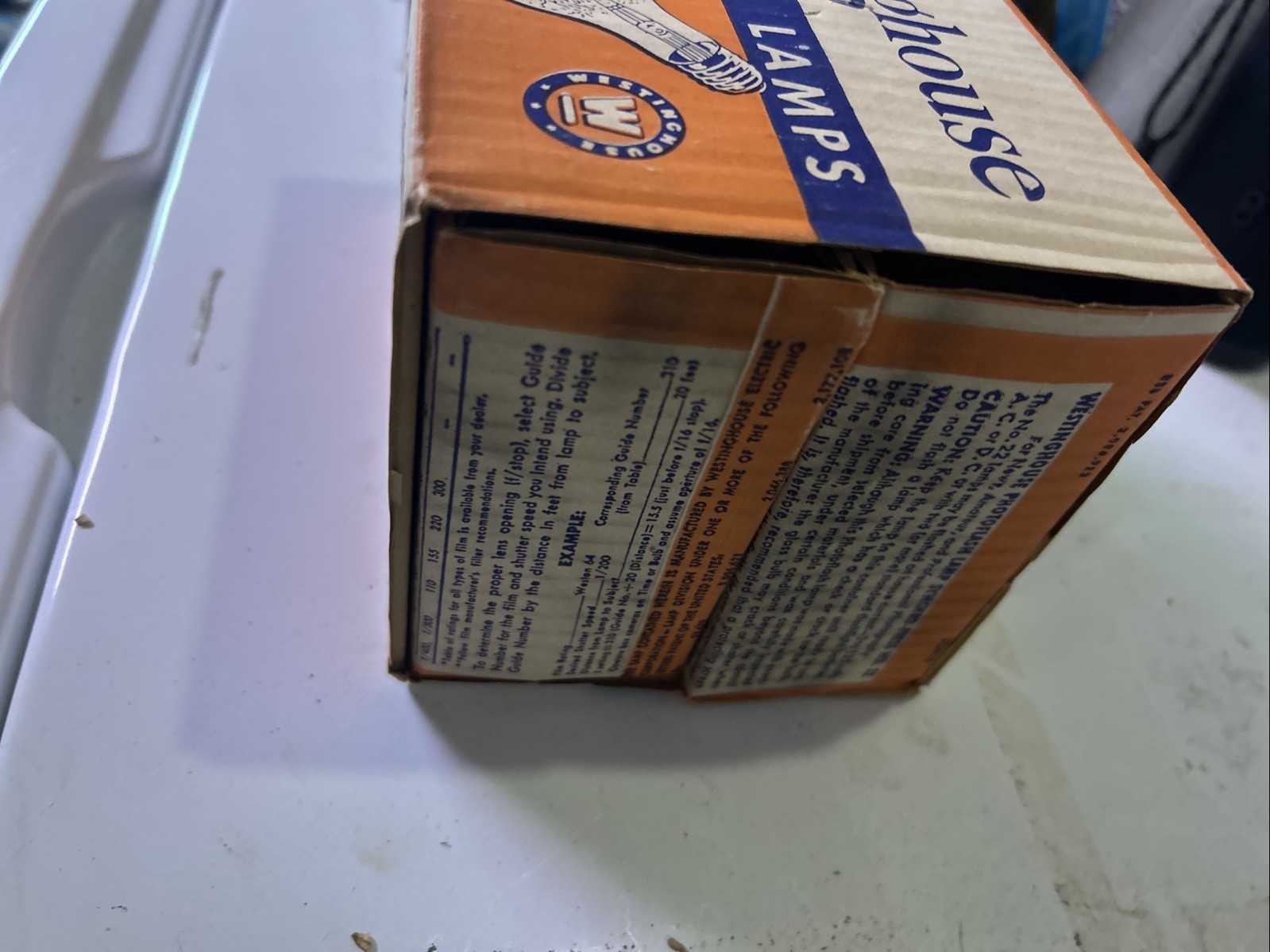 vintage Westinghouse Synchro-Press No. 22 Photoflash Lamps