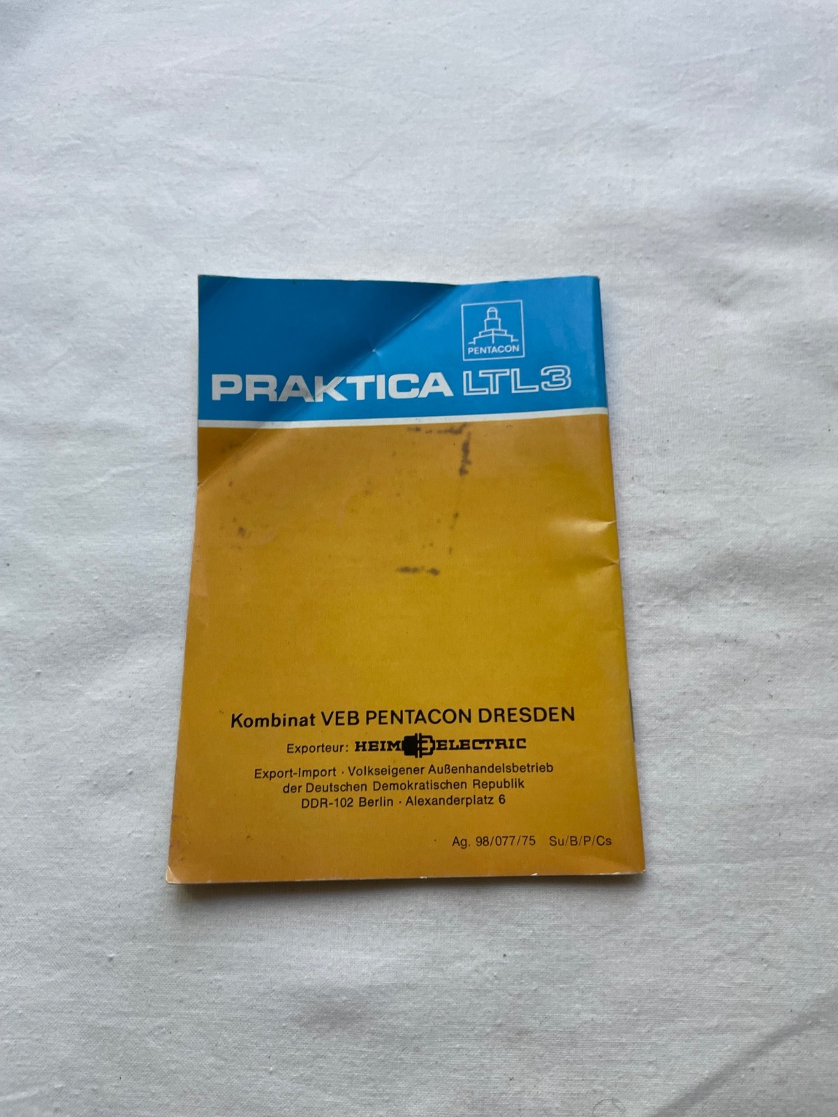 Praktica LTL original Manual in 4 languages – polish, chech, bolgarian, russian