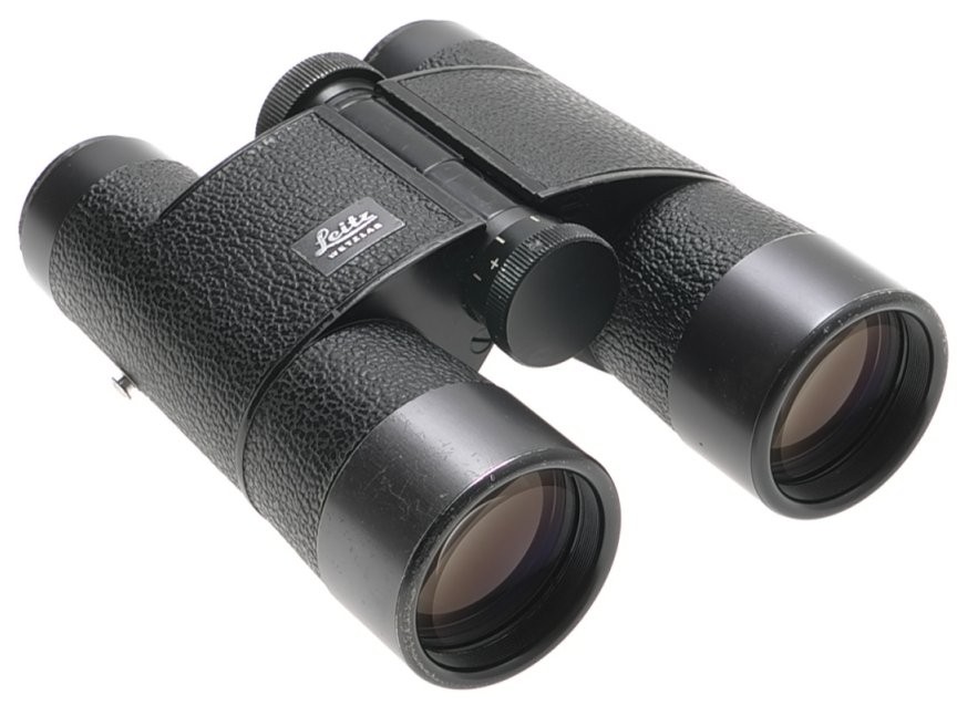 LEICA 7×35 B TRINOVID LEITZ BINOCULARS BLACK CASE STRAPS USED OPTICS 150m/1000